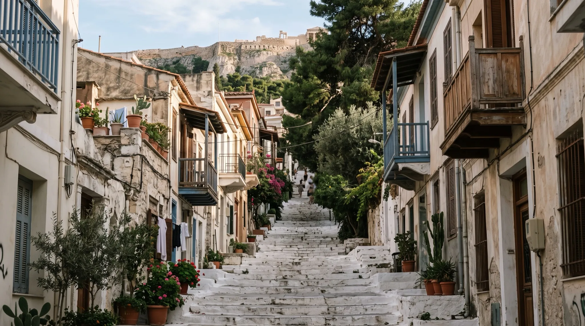 Πολυκατοικίες στις πλαγιές του Υμηττού στη Δάφνη